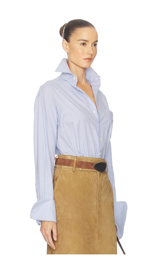 Helsa Classic Oversized Shirt In Blue