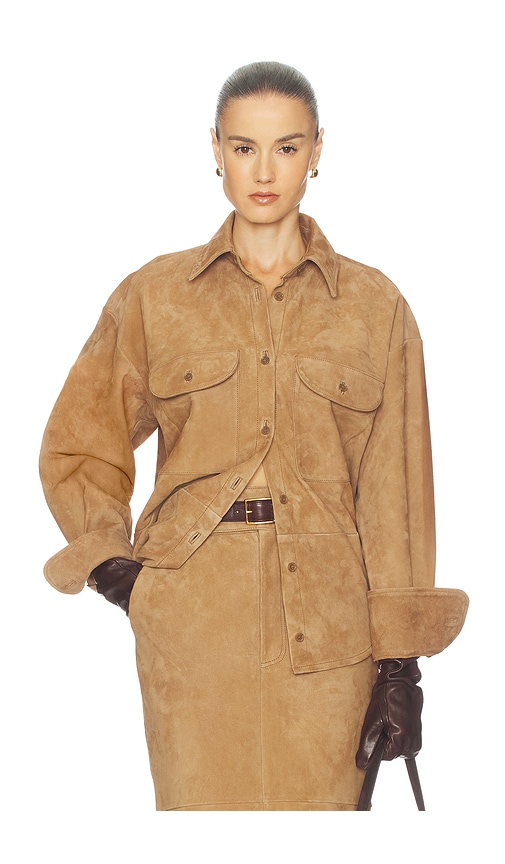 Suede Overshirt Helsa $598 
