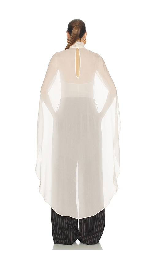  Helsa Oberteil Georgette Cape Top In Ivory. Größe Xs. Also In Xxs, S, M, L, Xl. 