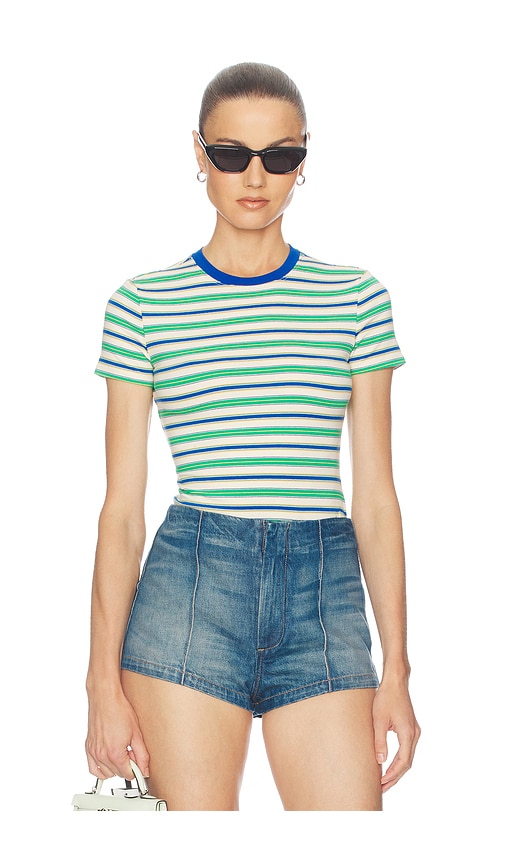 Helsa Baby Tee in Green. - size XXS (also in XS, S, M, L, XL)