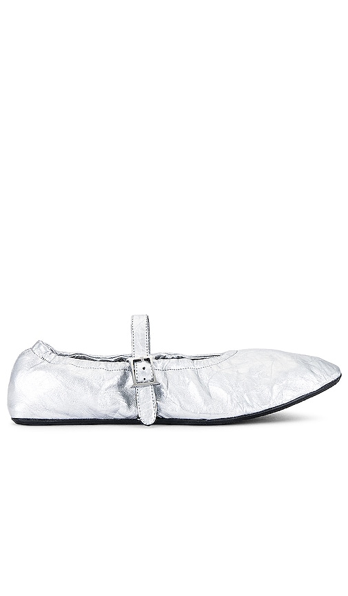 Helsa Ballerina Flat In Silver