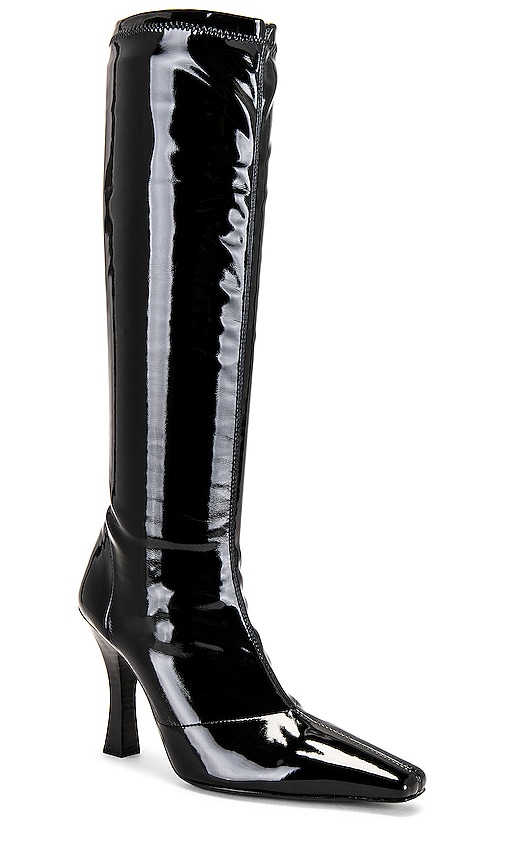 Shop Helsa Snipped Toe Boot In Black