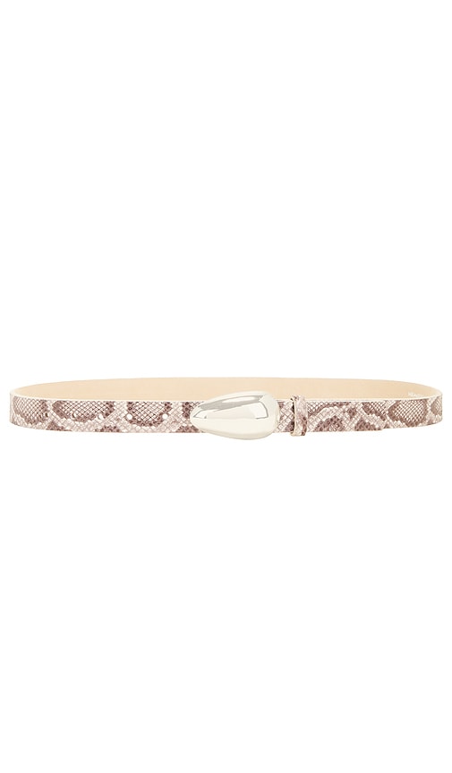 Shop Heaven Mayhem Bean Belt In Silver & Python