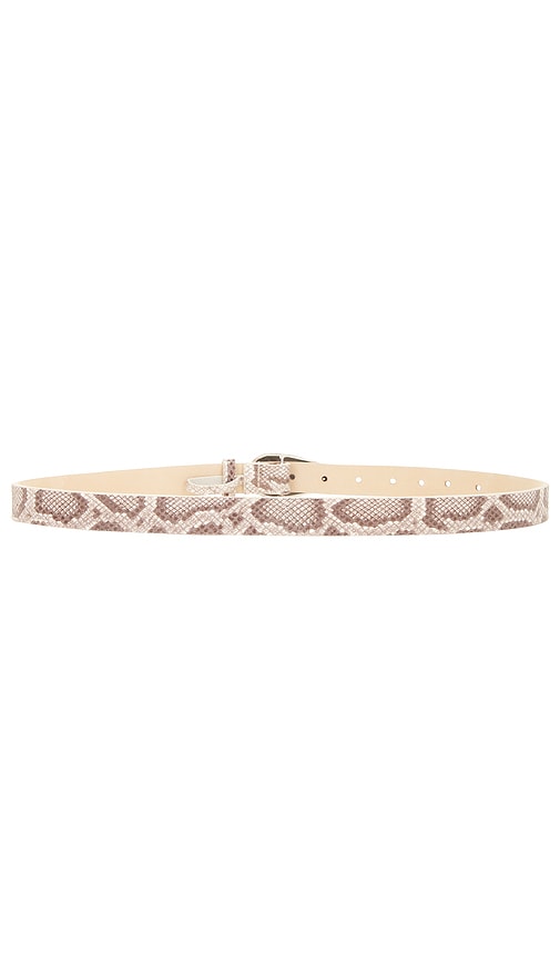 Shop Heaven Mayhem Bean Belt In Silver & Python