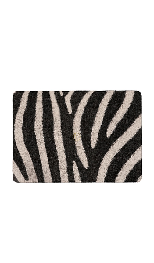 Air 15 Laptop Embossed Faux Leather Case by Heaven Mayhem in Zebra