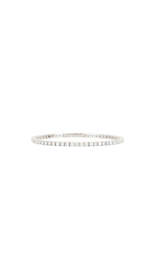 Heaven Mayhem Lab Grown Tennis Bracelet In Silver