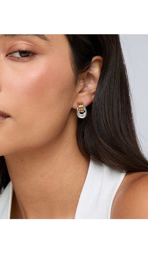 Heaven Mayhem Micro Knot Earring In Gold