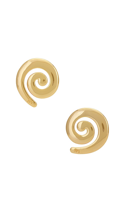 Heaven Mayhem Spiral Earrings in Gold