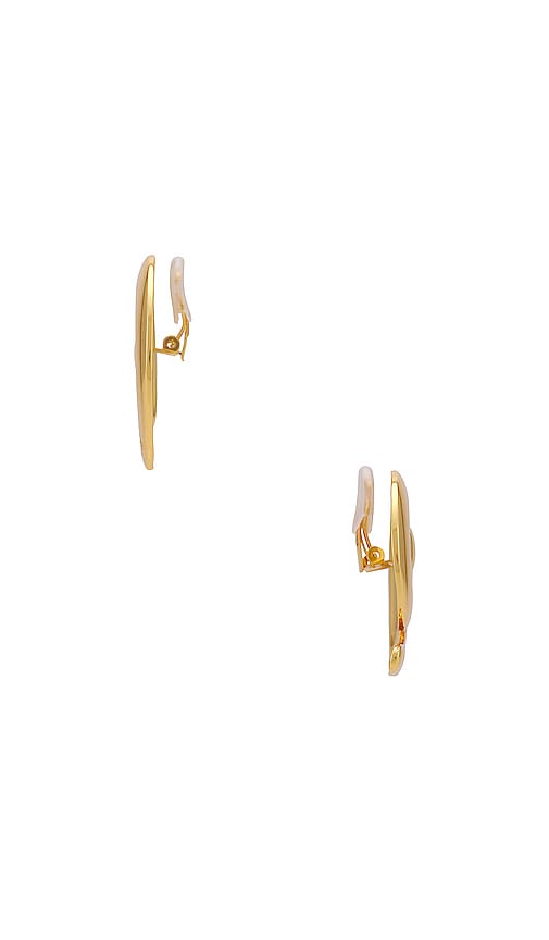 Shop Heaven Mayhem Spiral Earrings In Metallic Gold