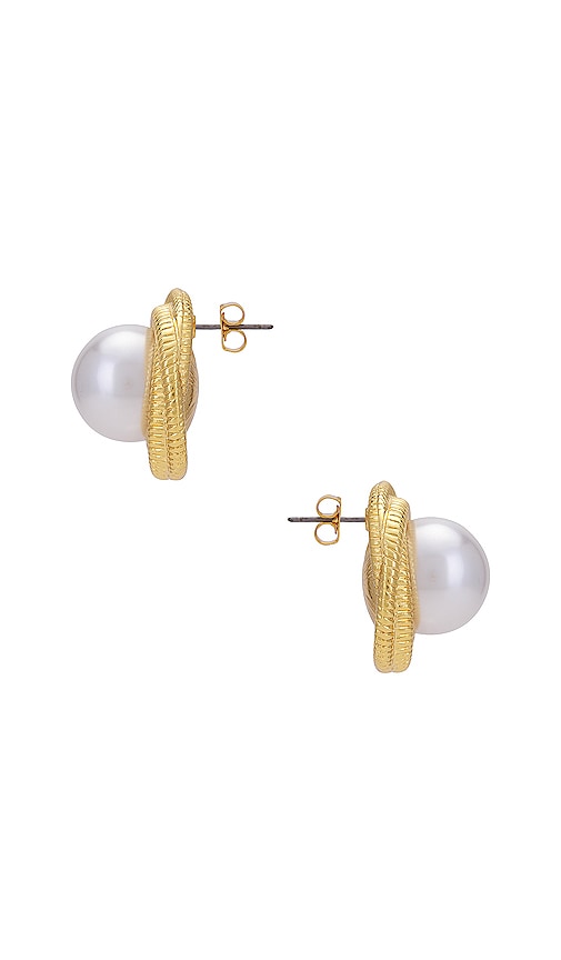 Shop Heaven Mayhem Gigi Earrings In Metallic Gold