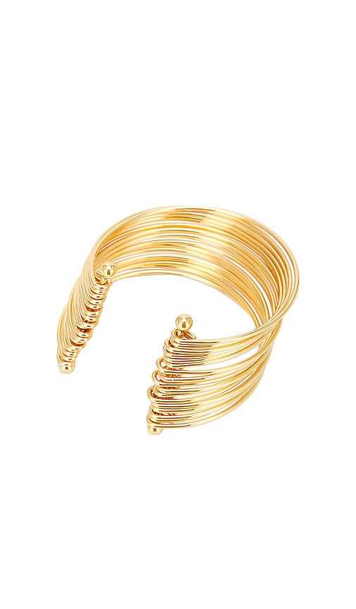 Shop Heaven Mayhem Bangle Bracelet In Metallic Gold