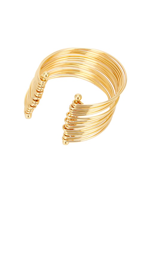 Shop Heaven Mayhem Bangle Bracelet In Metallic Gold