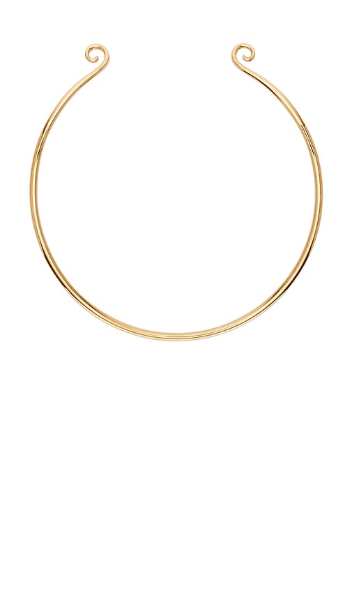 Heaven Mayhem Bruma Choker in Metallic Gold.