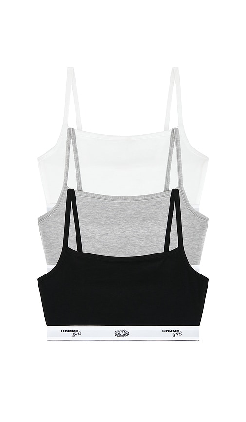 HOMMEgirls X Fruit Of The Loom Cami Bralette 3-pack