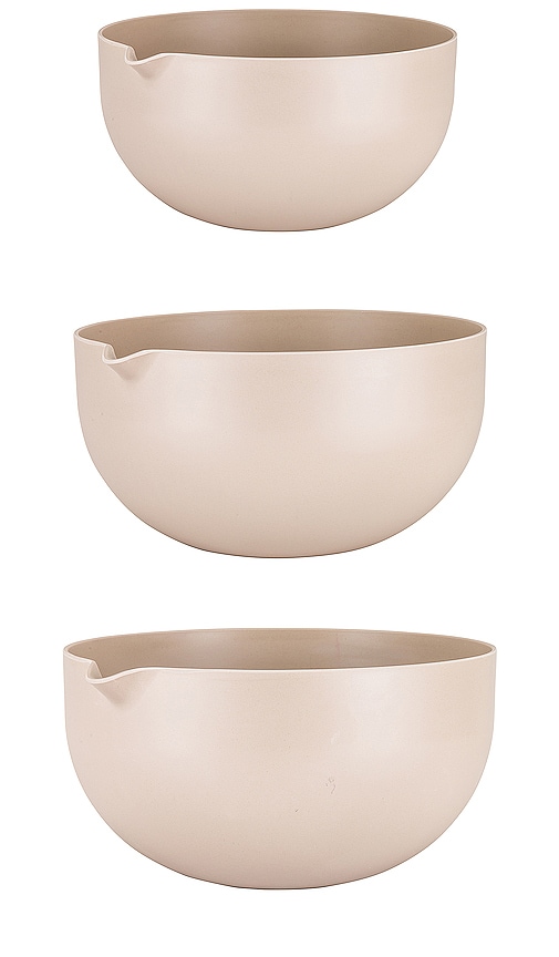 Shop Hawkins New York Essential Mixing Bowls Set Of 3 In Light Grey