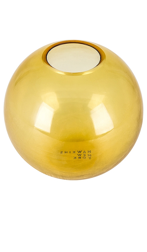 Shop Hawkins New York Aurora Large Sphere Vase In Amber