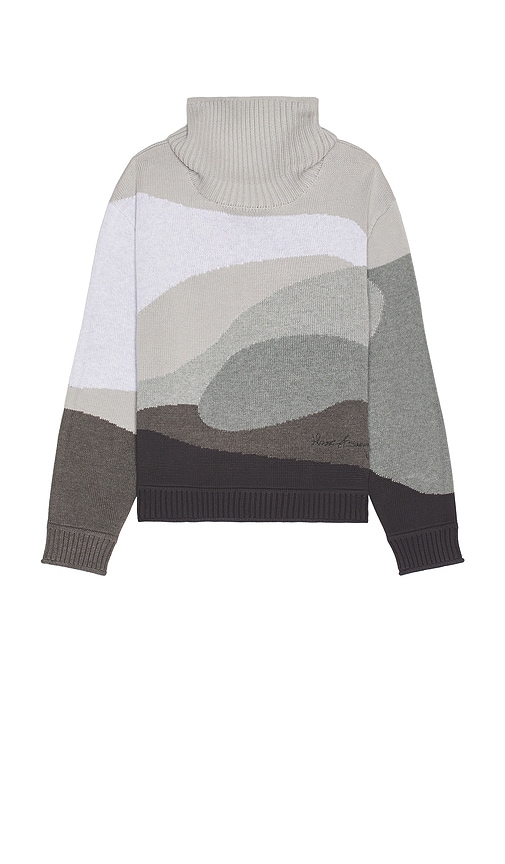 Shop House Of Sunny Greyscale Landscape Turtleneck Sweater