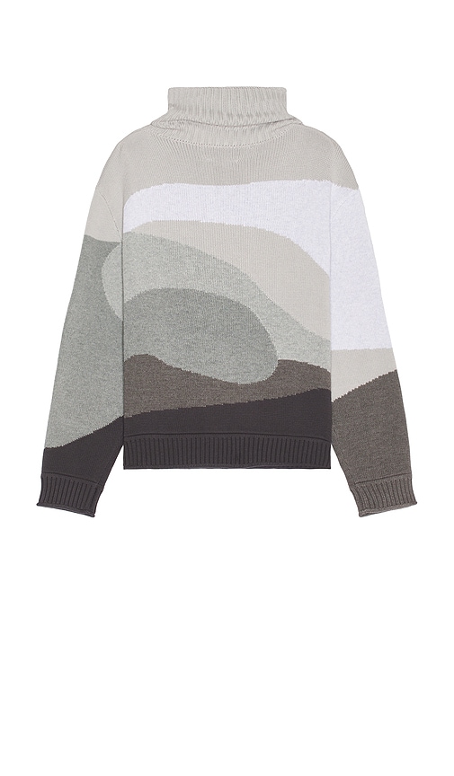 Shop House Of Sunny Greyscale Landscape Turtleneck Sweater