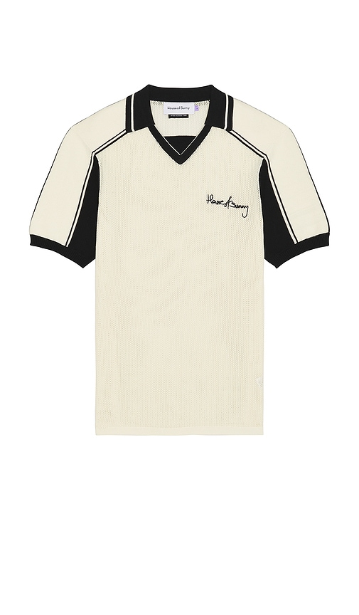 Keepers Knit Polo in Cream. - size L (also in M, S, XL/1X) - House of Sunny - Modalova