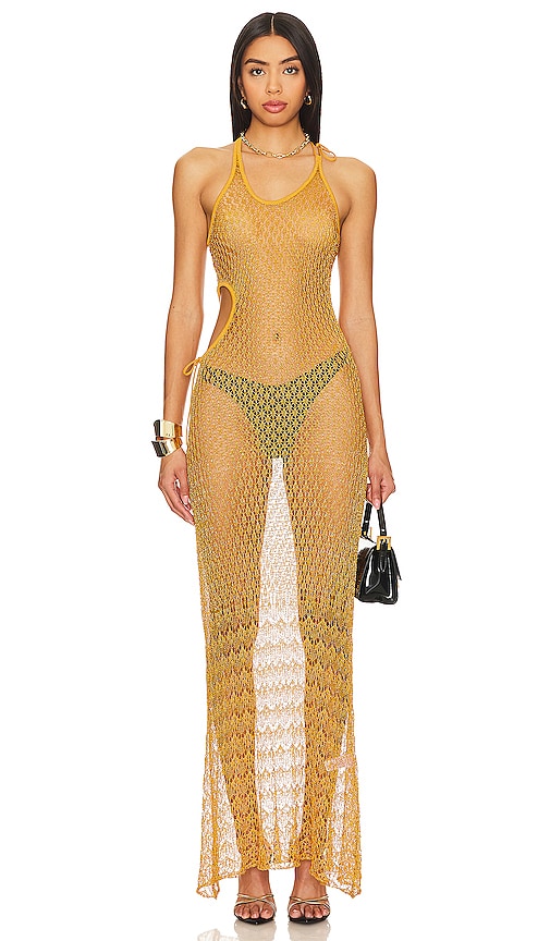 House of Sunny Athena Knit Dress in Ember