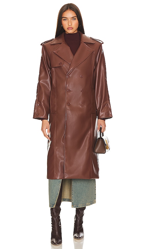 Shop House Of Sunny Montague Trench Coat In Brown