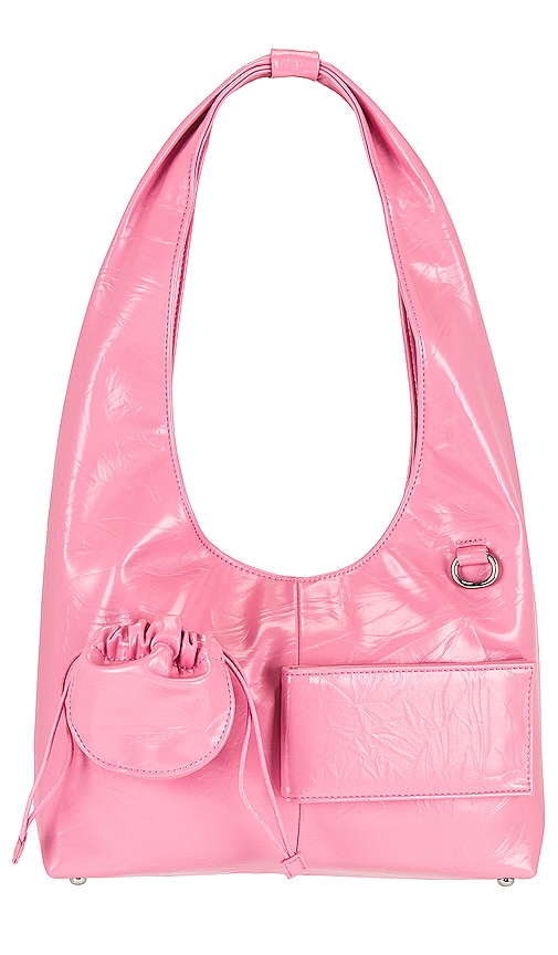 House Of Sunny Crinkle Sling Bag In Pink