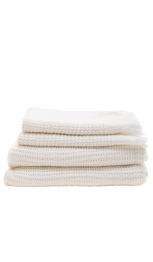Hawkins New York Essential Waffle Dish Towels - Set of 2 - White