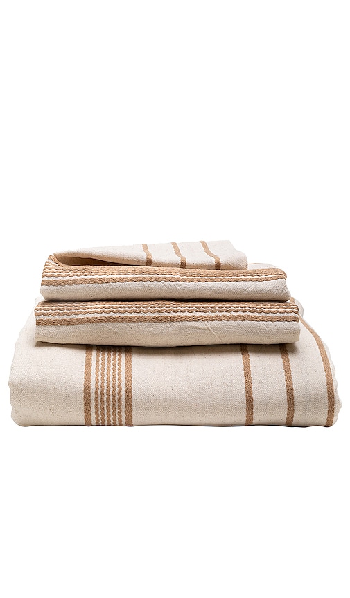 House No. 23 Marlo King Duvet Set in Beige