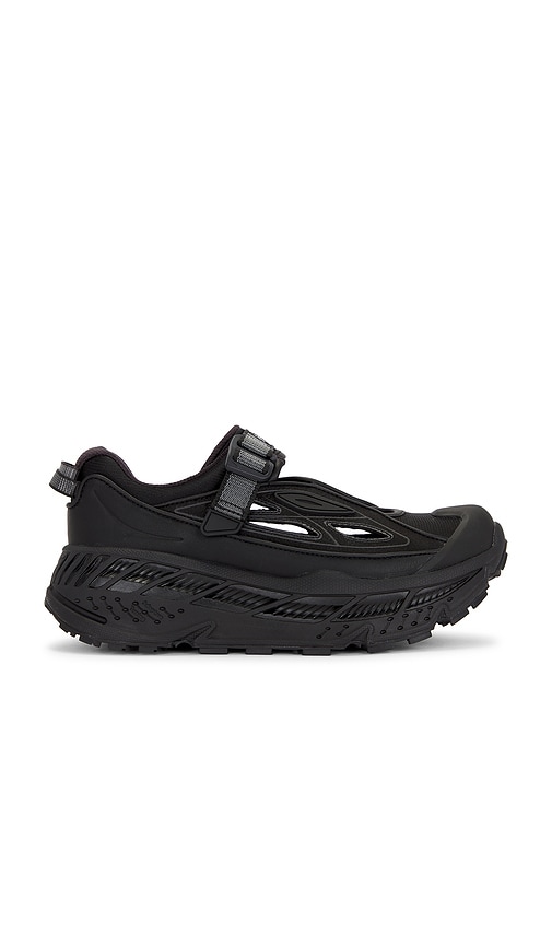 HOKA Stinson Breeze Sneaker in Black & Carbon Black | REVOLVE