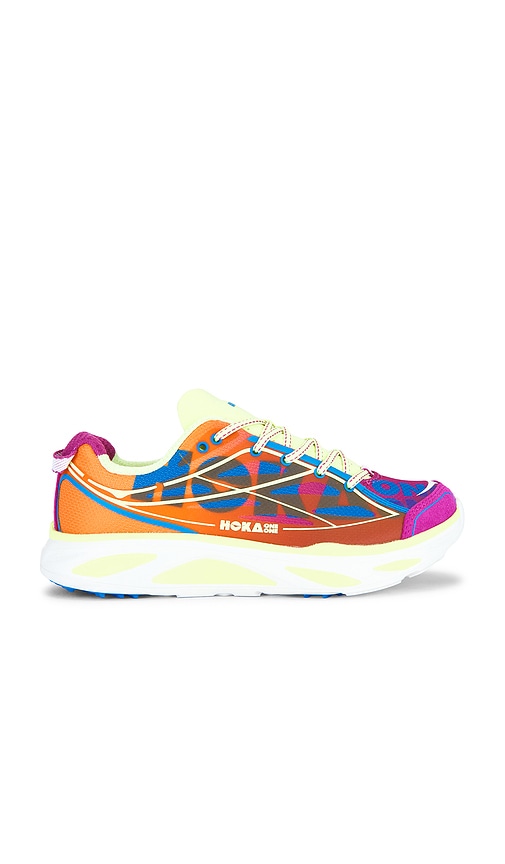HOKA Huaka Pro Sneaker in Fuchsia & Neon Yuzu | REVOLVE