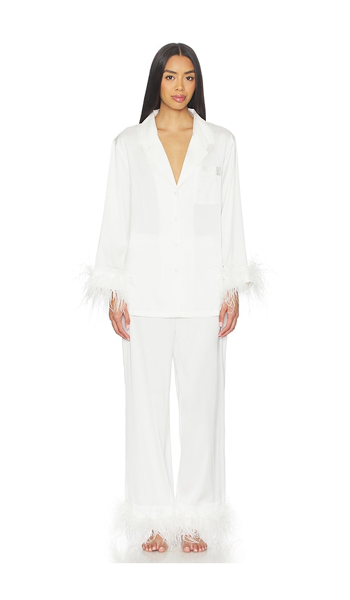 Homebodii Seraphina Feather Lounge Set In White