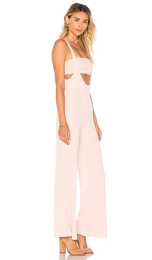 revolve pink jumpsuit