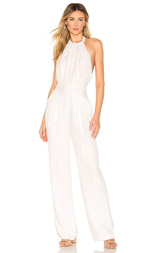 revolve white jumpsuit