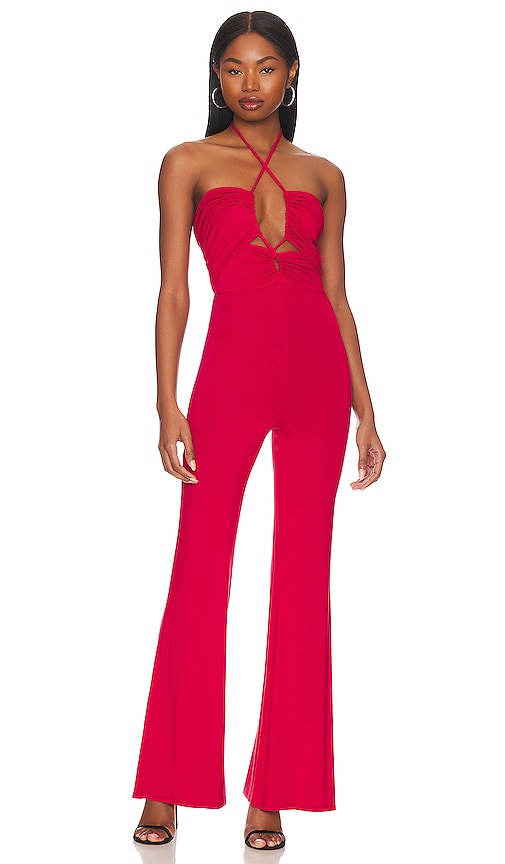 House Of Harlow 1960 X Revolve Lorenza Jumpsuit In Red