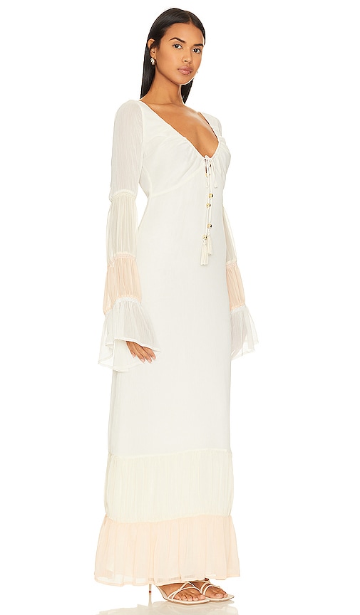 Shop House Of Harlow 1960 X Revolve Anne Maxi Dress In Ivory
