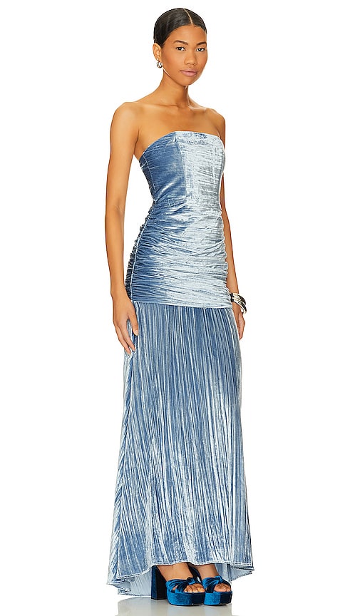 Shop House Of Harlow 1960 X Revolve Benicia Gown In Light Blue