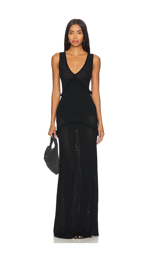 Mags Maxi Dress in Black. - size XL (also in L, M, S, XS)