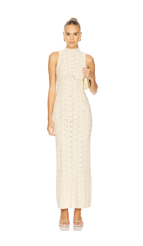 Shop House Of Harlow 1960 Claudina Maxi Dress In Ivory