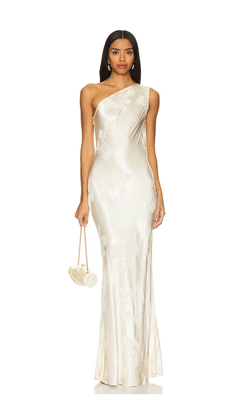 x REVOLVE Zhuri Maxi Dress in Ivory. - size L (also in XXS)