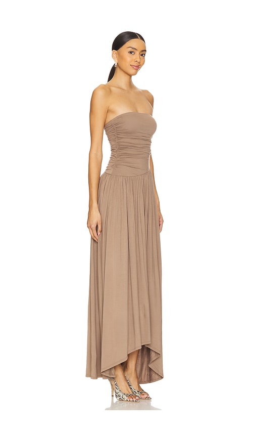 X Revolve Mavis Maxi Dress In Mushroom