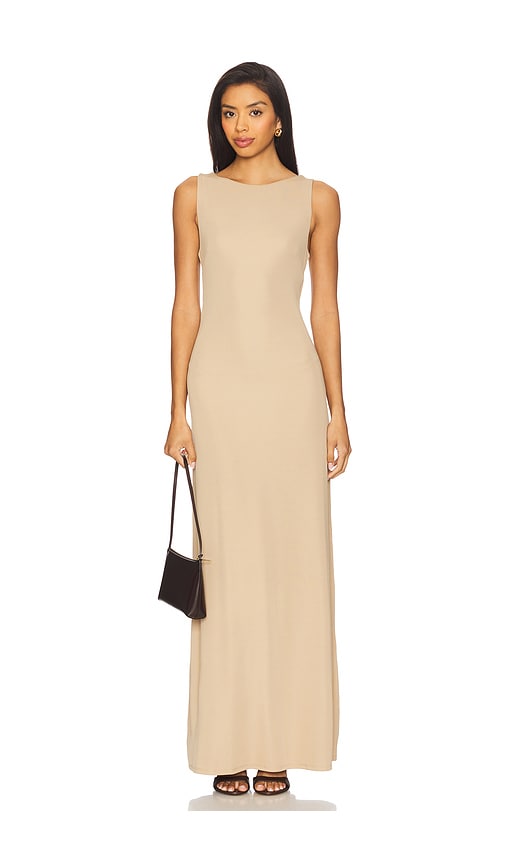 x REVOLVE Jocelyn Maxi Dress in Taupe. - size XS (also in L, M, S, XL, XXS)