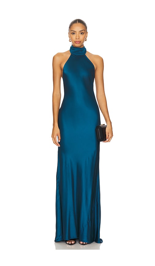 House Of Harlow 1960 X Revolve Astra Gown In Green