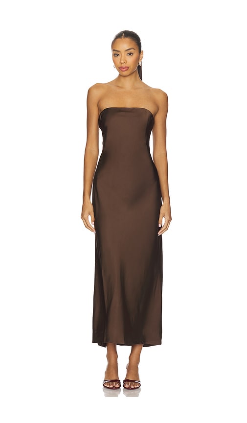 House Of Harlow 1960 X Revolve Mel Midi Dress In Brown