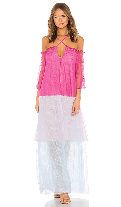 x REVOLVE Frida Tiered Maxi