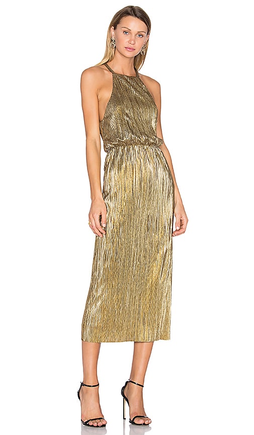 gold dress revolve