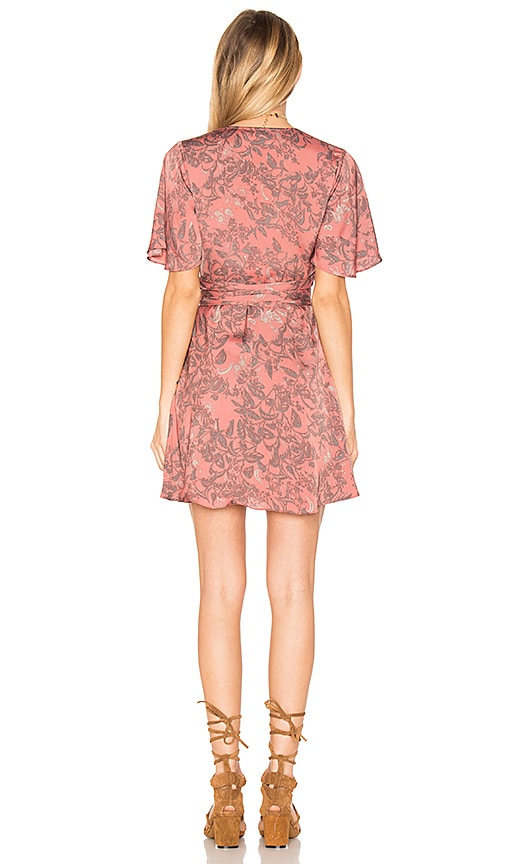 harper floral wrap dress