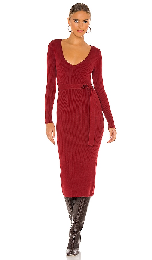 House of Harlow 1960 x REVOLVE Aaron Knit Dress in Sangria | REVOLVE