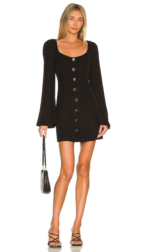 House of Harlow 1960 x REVOLVE Solaro Mini Dress in Soft Black