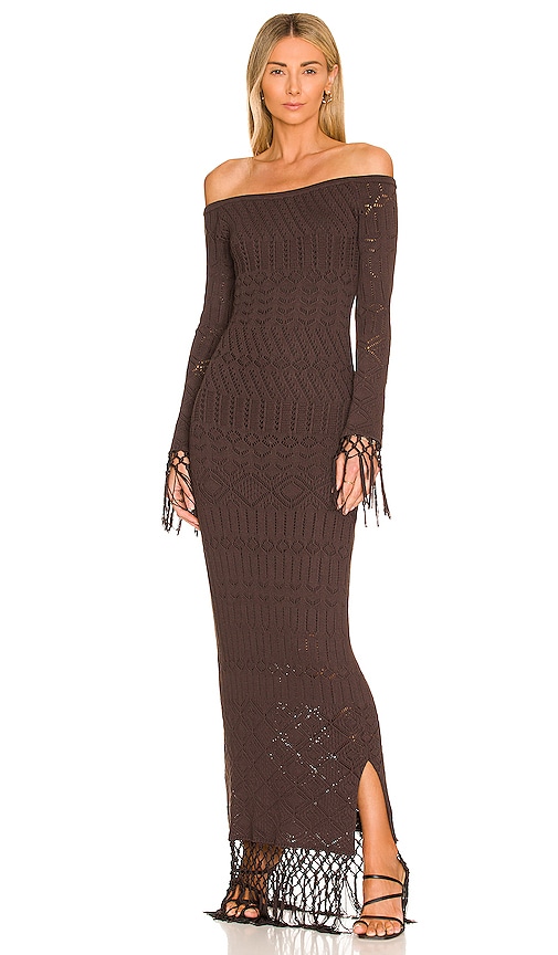 House Of Harlow 1960 X Revolve Rose Dress In Brown