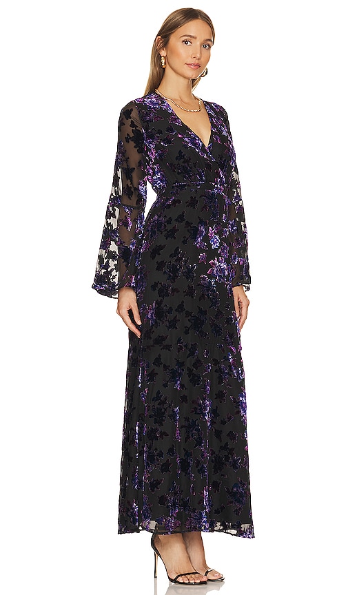 Shop House Of Harlow 1960 X Revolve Luelle Maxi Dress In Black & Purple